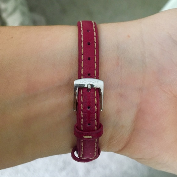 Pink Leather Coach Watch - Picture 4 of 5